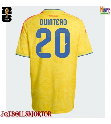 Colombia Juan Fernando Quintero #20 Hemmatröja VM 2026 Kortärmad